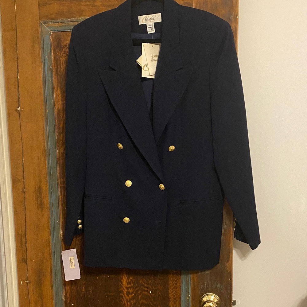 Nordstrom Navy Wool Blazer